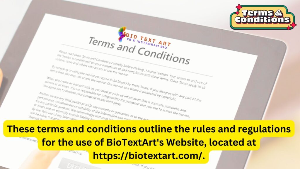 Terms and Conditions