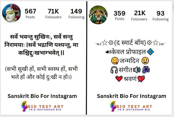 sanskrit bio for instagram for boy attitude